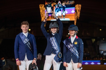 Britain’s Morgan and Lockhead Anderson finished second and third in FEI Ponies Jumping Trophy 2018 
